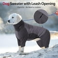 thumbnail image 5 of HQREA Full Body Dog Winter Coat Fleece Dog Sweater Warm Dog Pajamas for Large Medium Dogs, 5 of 6