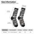 thumbnail image 2 of Fotbe Bicycles Parts Calcetas Largas con Estampado para Hombre y Mujer – Calcetas de Compresión Transpirables y Elásticas, Viajar y Uso Diario Talla 5-11, 2 of 6
