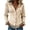 Beige, variant on Womens Shirts Western Style - Slim Fit Long Sleeve Blouse Casual, Shirts for Women Fringe Suede Top,Saffron S