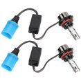 thumbnail image 1 of 2pcs 9007 60W 6000K Bright White Mini LED Headlight Auto Lamp Bulbs L8, 1 of 6
