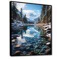 thumbnail image 2 of Designart "Louise Dream Canada Lake" Canada Floater Framed Canvas Wall Art, 2 of 7