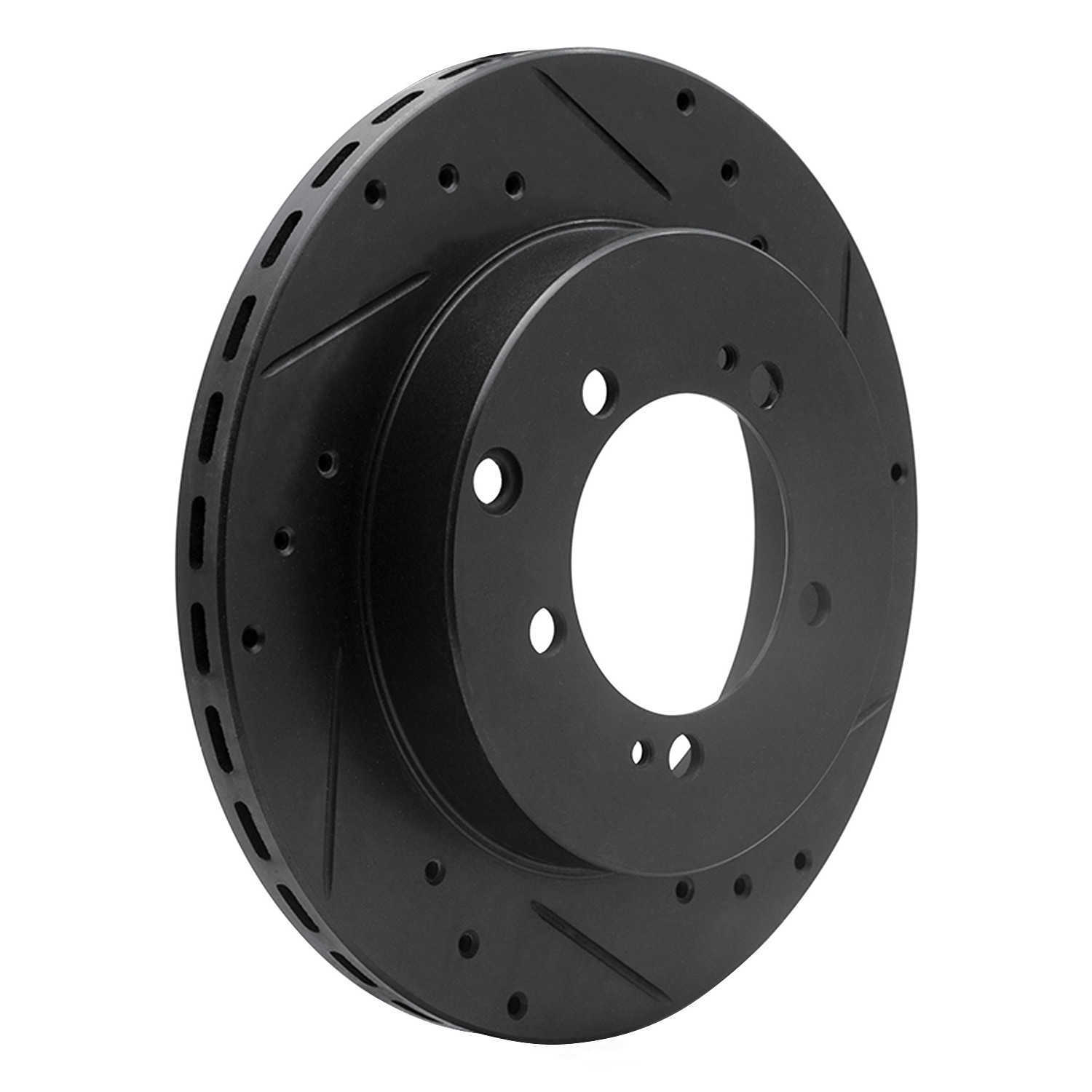 Dynamic Friction Company 633-72017R DFC Brake Rotor - Drilled And Slotted - Black
