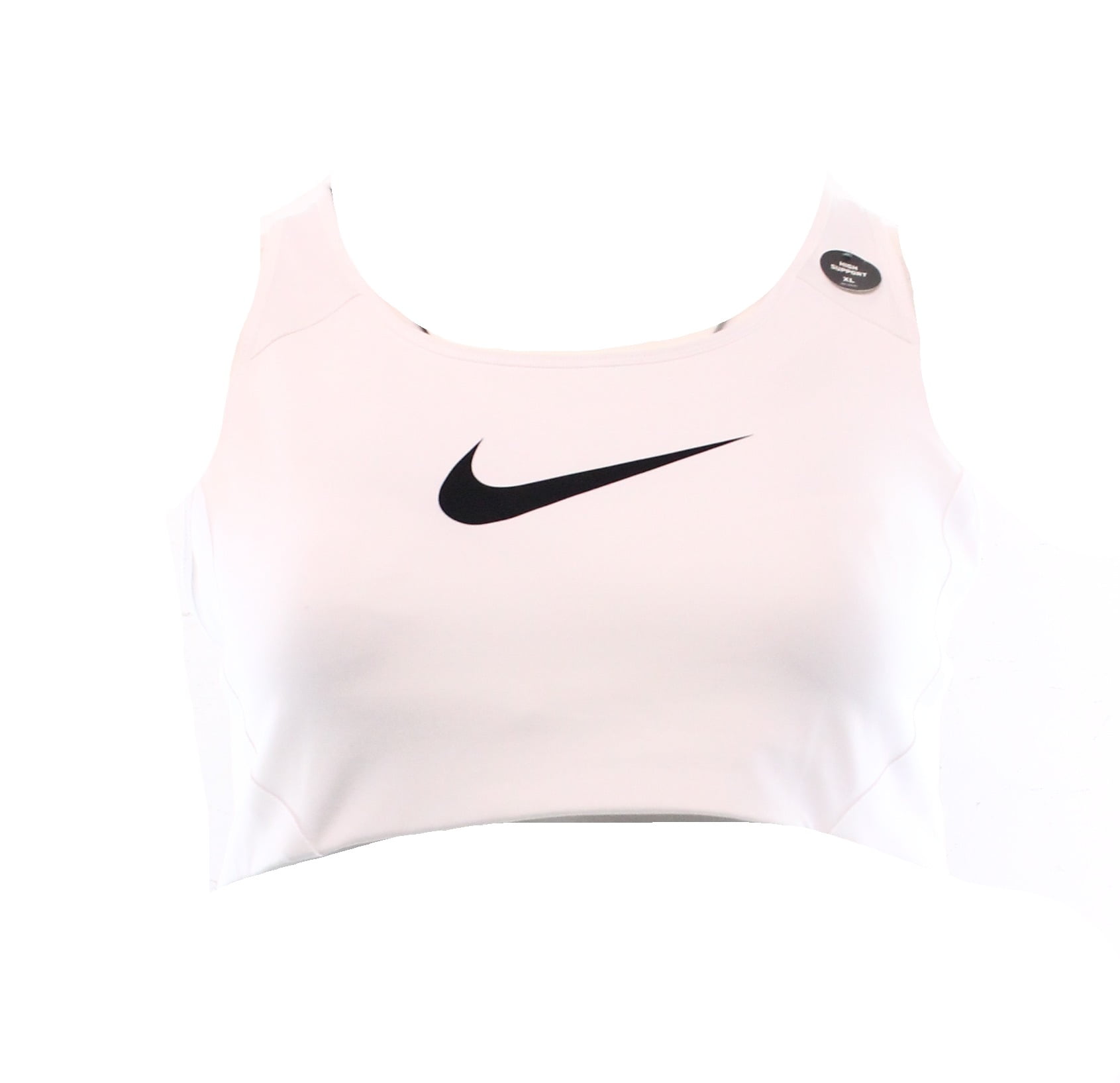 Nike NEW White Black Logo Print Women's Size XL Racer-Back Sport Bras $42 DEAL