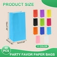 thumbnail image 2 of Uxcell Party Favor Paper Bags, Kraft Paper Goodie Gift Bags for Weddings and Birthdays Light Blue 7.1x2.4x3.5 Inch, 2 of 6