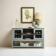 thumbnail image 3 of Grey MDF Sideboard with Cable Management / Tempered Glass Doors and Shelf Adjustability, 3 of 4