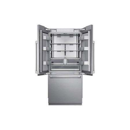 Dacor - 21.3 Cu Ft French Door Built In Panel Ready Refrigerator with FreshZone Drawer and Precise Cooling - Custom Panel Ready