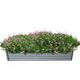 thumbnail image 2 of Tcbosik Galvanized Raised Garden Bed, 8x4x1.5ft Outdoor Planter Box, Metal Plant Container for Vegetables Planting, Silver, 2 of 11