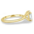 thumbnail image 3 of 2.00Ct Cushion Cut Moissanite Solitaire Engagement Ring, 14K Yellow Gold, US 8.5, 3 of 7
