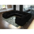 thumbnail image 3 of Meridian Furniture Julia Noir Velours Modulaire Sectionnel, 3 of 7