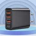 thumbnail image 1 of Cargador de teléfono Linjieee con apagado automático USB+C para montaje en pared, cargador rápido portátil para dispositivos inteligentes como teléfonos y computadoras., 1 of 1