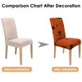 thumbnail image 5 of Skull and Spider Web 4-Pack Dining Chair Slipcovers Stretch Washable Halloween, 5 of 8