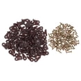 thumbnail image 1 of TEHAUX 100Sets Brown Plastic Glass Panel Retainer Clips for Mirror Mounting High Stability Home Use, 1 of 6