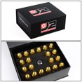 thumbnail image 6 of J2 Engineering LN-T7-010-15-GD J2 Engineering 7075 -T6 Forged Aluminum M12X1.5 16Pcs 60mm Height Open -End Lug Nut Set w / 4Pcs Lock+Key (Gold), 6 of 6