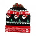 thumbnail image 3 of Gorro,Gorro de Navidad LED Gorros de suéter Gorro de nieve,Gorro de punto navideño Gorro de invierno para adultos y niños,Gorro de punto con luces intermitentes de colores,Gorro de Negro Yuyangstore Gorro, 3 of 8