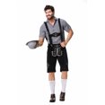 thumbnail image 4 of Traje de cerveza de talla dividida, pantalones con tirantes, traje de cerveza, traje de festival de cerveza de Múnich, pantalones con tirantes de bar, 4 of 6