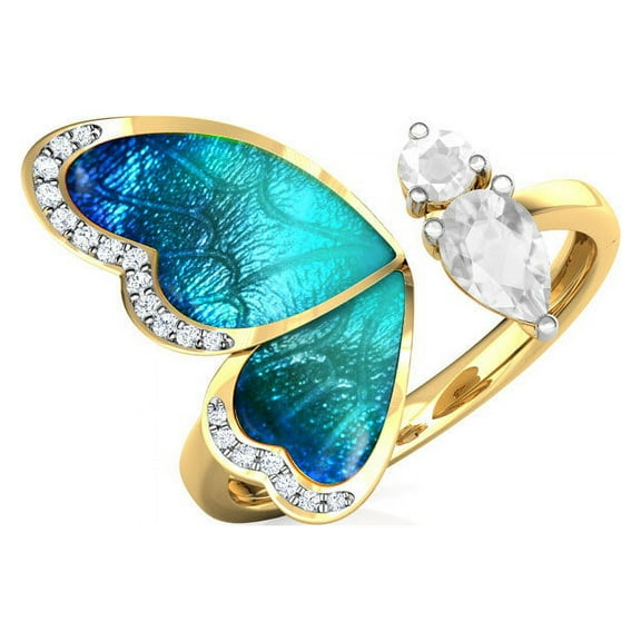 Women's Creative Open Butterfly Insect Cool Ring