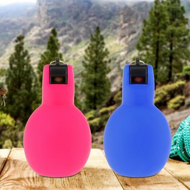 Silbatos deportivos Cola 2 piezas para senderismo baloncesto Camping rosa rojo azul