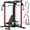 Red Machine/Weight Bench, variant on ALLVIATE Cable Crossover Machine with High and Low Pulley System, Functional Trainer with Pull Up Bars and Optional Bundle, Cable Machine for Home Gym Power Workout,Black