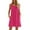Hot Pink, variant on GEWSEY Summer Dresses for Women Casual Sundress with Pocket Beach Cover Up Swimsuit Black, L