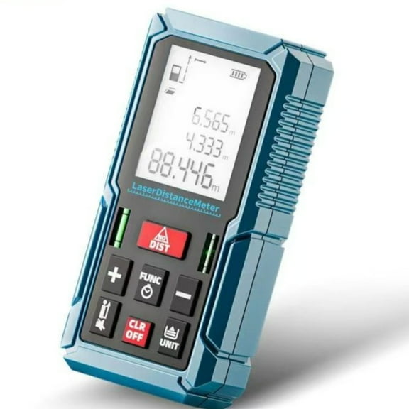 Laser rangefinder, high-precision handheld infrared measuring ruler, distance measuring instrument, interior decoration, measuring artifact electronic ruler, measuring range 50M, 70M, 100M.