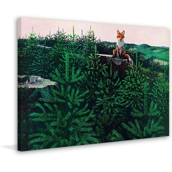 Marmont Hill "Mischievous Fox" Painting Print on Wrapped Canvas