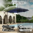 thumbnail image 3 of Mondawe 10ft Offset Cantilever Patio Umbrella,Patio Outdoor Market Umbrella UPF50+ UV Protection with Crank,Navy Blue, 3 of 7
