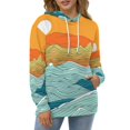 thumbnail image 3 of Sunset Ocean Regular Fit Hoodie, Sporty Pullover Hooded Sweatshirt for Men Women Muscle 4XL, 3 of 6
