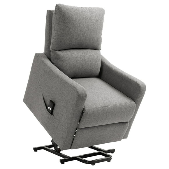 HOMCOM Power Lift Chair, Electric Recliner Sofa with Remote Control