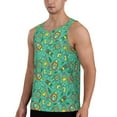 thumbnail image 2 of Daiia Funny Animals in Jungle Printed Men's Quick Dry Fit Muscle Tank Top Slim-Fit Tank Workout Tank Top Lightweight Sports Tank Top-X-Large, 2 of 7