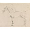 thumbnail image 3 of James Seymour 18x15 Black Modern Framed Museum Art Print Titled - Profile of a Horse Facing Left, 3 of 5