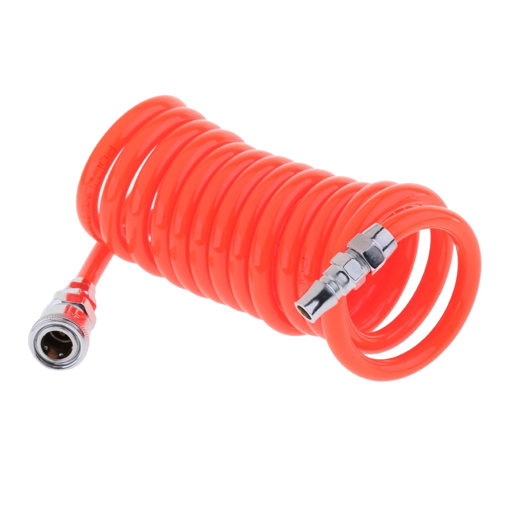 9.8ft Recoil Air Hose Re Coil Spring Ends Pneumatic Compressor 1/2'' Swivel 