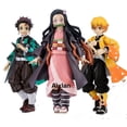 thumbnail image 2 of Demon Slayer Anime Figure, Kamado Tanjirou, Kamado Nezuko, movible Action Figure Collection Model Toys for Friend Gifts, 14cm, 2 of 4
