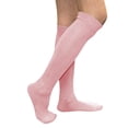 thumbnail image 3 of COUVER Pink Breast Cancer Awareness Sports Knee Socks, Plain, Light Pink, Large, 1 Pair, 3 of 8