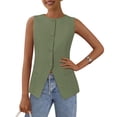 thumbnail image 1 of Chaleco PRETTYGARDEN Blazer de Moda sin Mangas con Botones XXL, 1 of 8