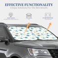 thumbnail image 4 of Lukts Sea Turtle Print 2 Piece Car Sun Shade Windshield,Foldable Car Shade Front Windshield with Keeps Your Vehicle Cool-Large, 4 of 6