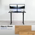 thumbnail image 6 of VIVO Manual 48" x 30" Stand Up Desk, Black Table Top, Black Frame, 6 of 8