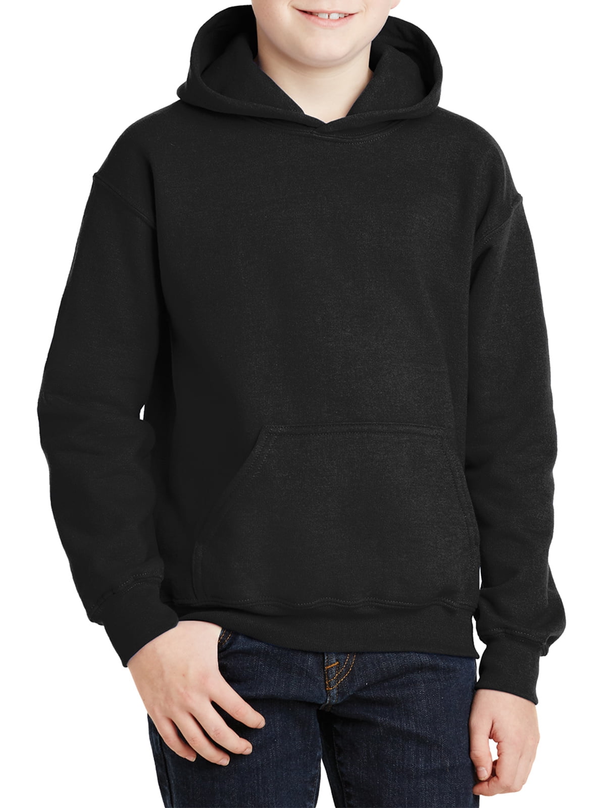 6 / 7 Starter Boy's Zip-Up Logo Hoodie Sweater Vapor Grey Heather Size Small 