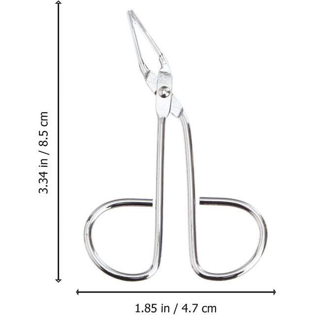 Tijeras para cejas Tijeras de acero inoxidable en forma de clip de pinzas de punta inclinada para cejas (9 piezas) LingWen 9024715488602