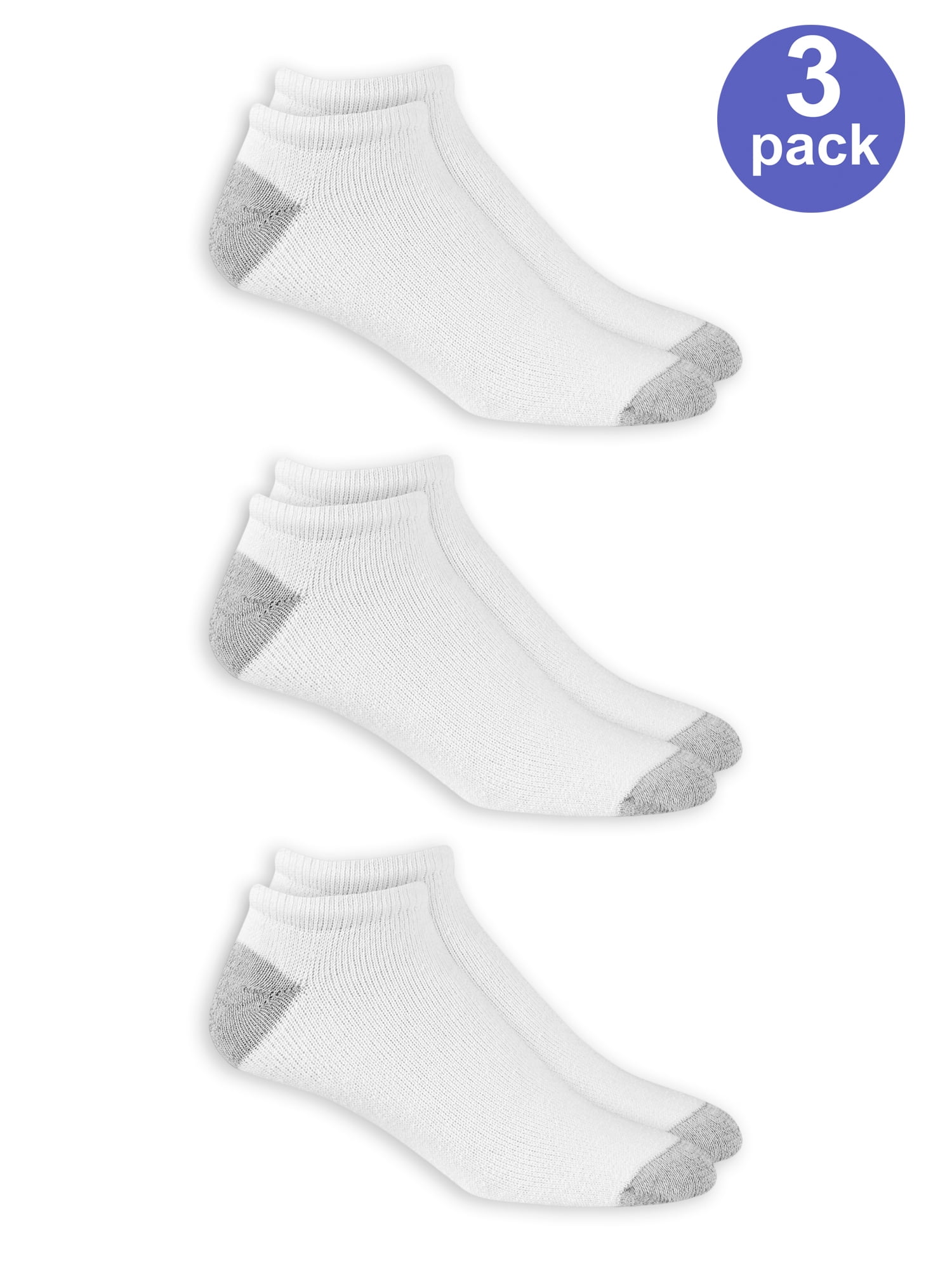 Men's No Show Socks 3 Pack