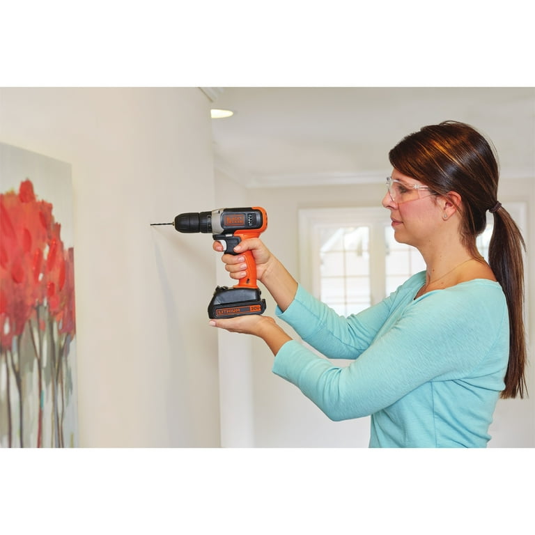 Free Shipping BLACK DECKER 20 Volt MAX Lithium Cordless Drill BCD702C1 Walmart