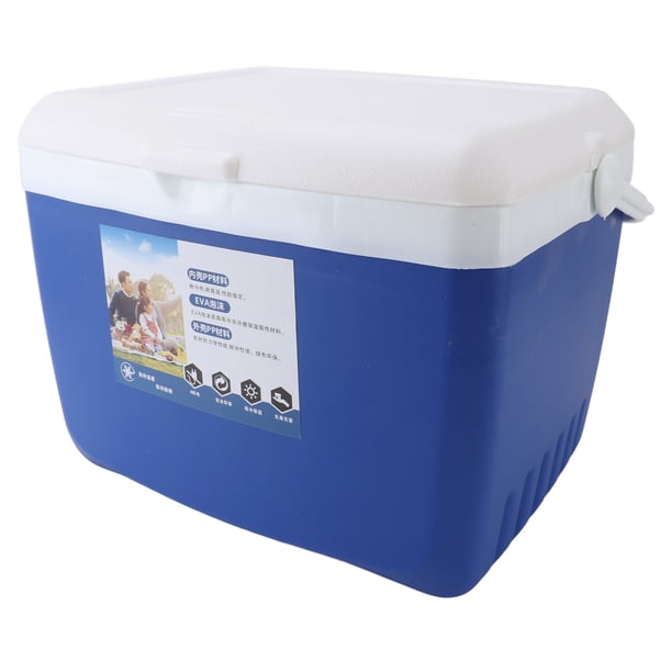13L Ergonómico Caja De Pesca De Refrigerador De Picnic, Tapa Hermética De Tapa Portátil De Aislamiento Térmico De Aislamiento