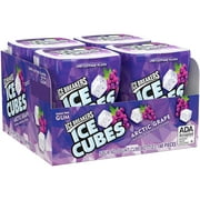 4 Pack | Ice Breakers Ice Cubes Sugar Free Gum, Arctic Grape, 40 Pieces