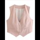 thumbnail image 3 of Chaleco de Traje Corto para Mujer, con Botones, Informal, Elegante, para Negocios. Rosa L, 3 of 9