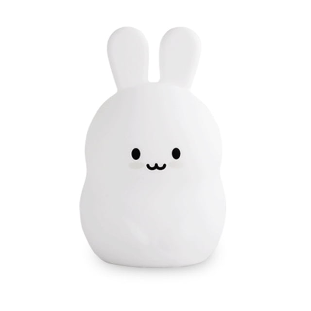 pequeña luz de noche Luz de silicona de conejo, luz nocturna, luz recargable por USB, regalo para niños Eccomum pequeña luz de noche