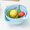 thumbnail image 3 of Double Layer Washing Basket, Smoothing Surfaces Fruit Washing Drying Basket  for Home Use, 3 of 7