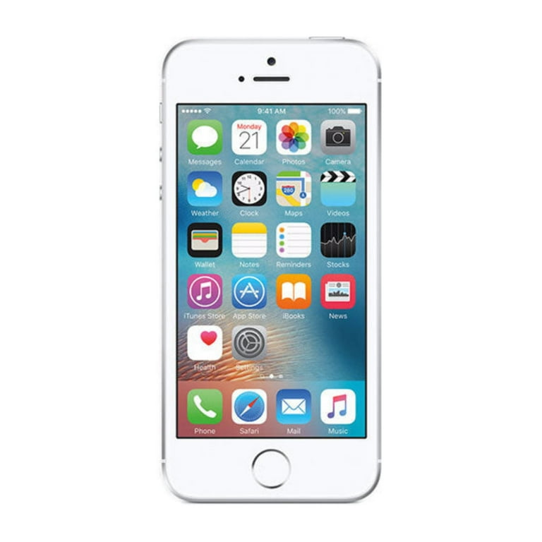 Pre-Owned Apple iPhone SE (1st Gen) (Unlocked) 128GB Silver Bundle