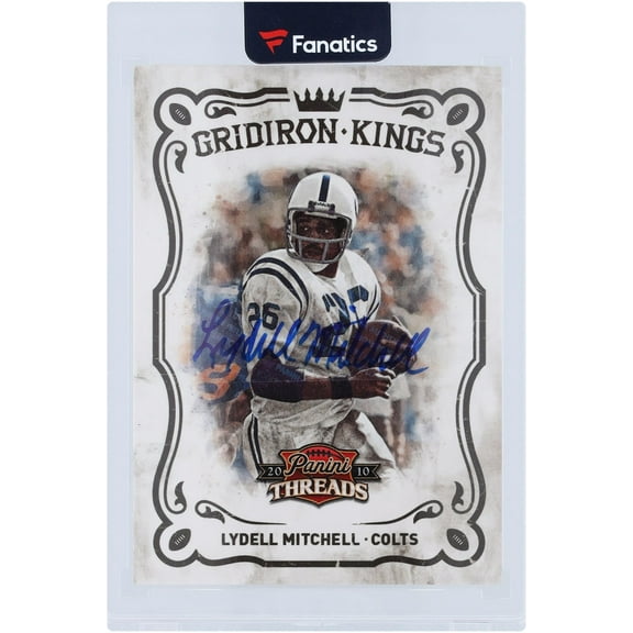 Lydell Mitchell Indianapolis Colts Autographed 2010 Panini Threads Gridiron Kings #29 #10/50 Card - Fanatics Authentic Certified