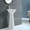 White, variant on Fine Fixtures Pyramid Pedestal, Elegant One Piece Pedestal Sink, Center Faucet Hole, Vitreous China, White