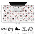 thumbnail image 5 of Long Mouse Pads for Desk,White Cow Heart Pattern Desk Mats on Top Of Desks, Desk Mouse Pad Extra Large with 3mm Non-Slip Base and Stitched Edge for Gaming,Office,Work,Home 47.3"x23.6", 5 of 6