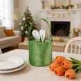 thumbnail image 5 of Easter Bunny Bag for Kids - Canvas Bunny Ears Gift Basket with Handles for Easter Egg Hunts, Candy, Toys, and Holiday Party Favors, Festive Spring Decorations, 5 of 5